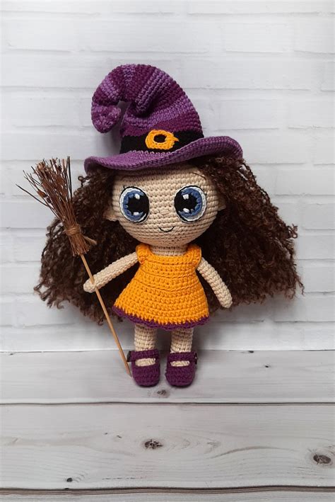 Crochet witch doll